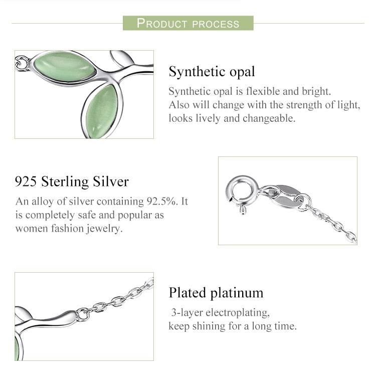 925 Sterling Silver Enamel Chain Bracelet
