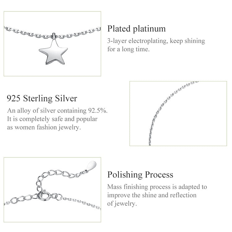 925 Sterling Silver Bracelet Anklet